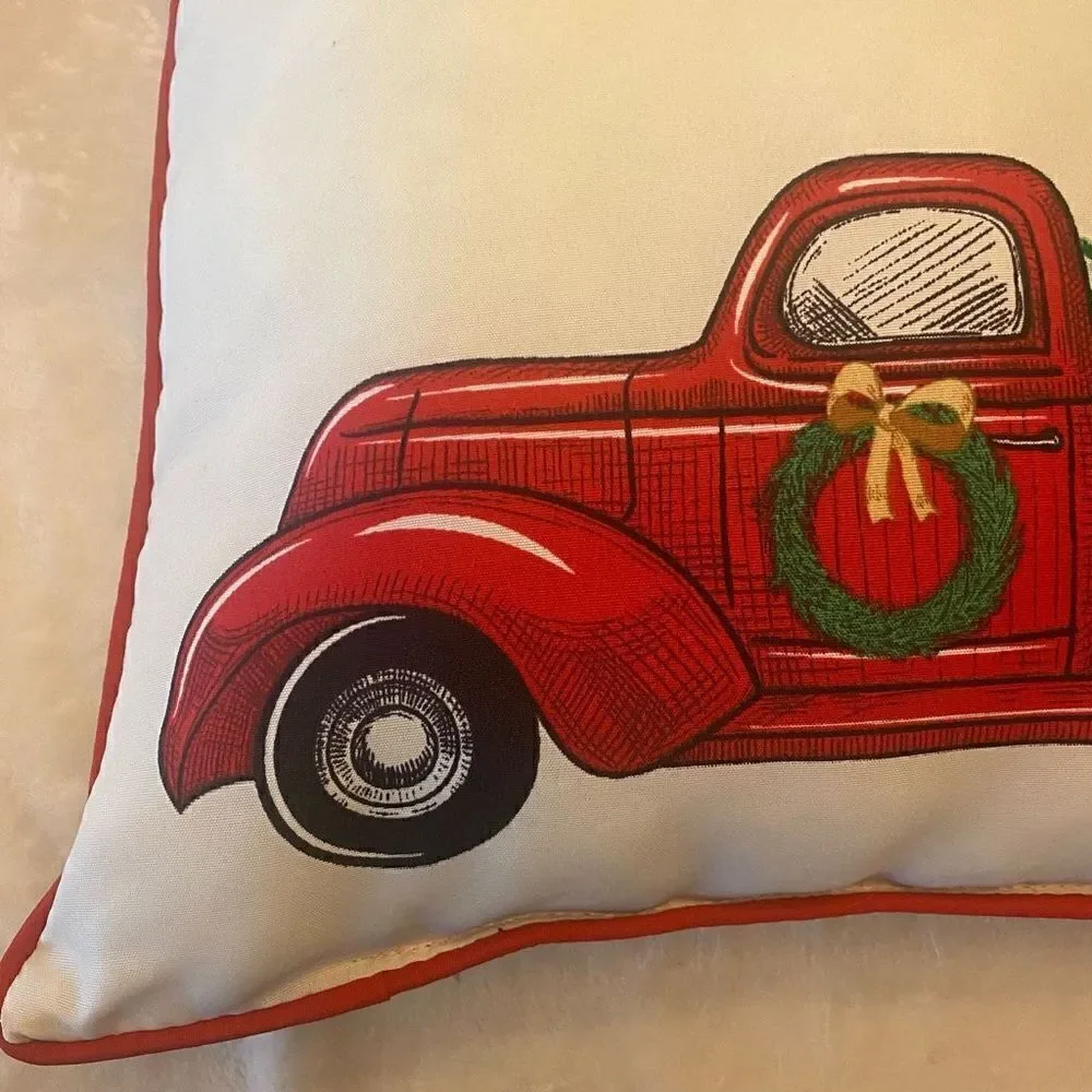 Christmas Truck 16” Toss Pillow‎